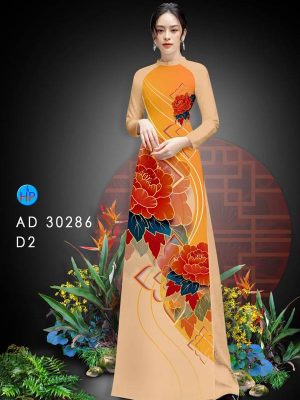 Vải Áo Dài Hoa Hồng AD 30286 31